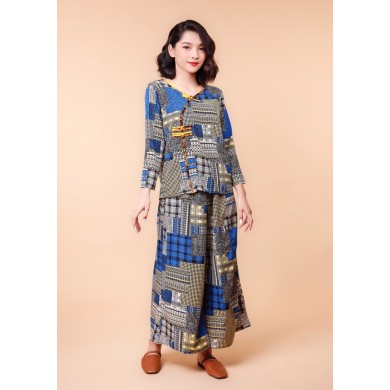 SET ĐỒ BỘ IN LỤA 100D CAO CẤP