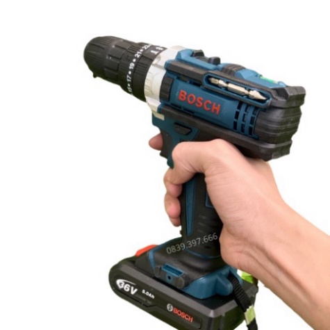 Máy Khoan Bắn Vít Dùng Pin Bosch 36V- Máy Khoan 3 Chức Năng Có Búa- Tặng Bộ Phụ Kiện 24 Chi Tiết Hàng Loại 1