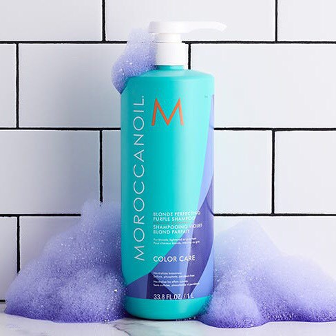 *Hàng chính hãng* DẦU GỘI TÍM KHỬ SẮC TỐ VÀNG CHO TÓC TẨY -TÓC BẠCH KIM MOROCCANOIL BLONDE PERFECT PURPLE SHAMPOO