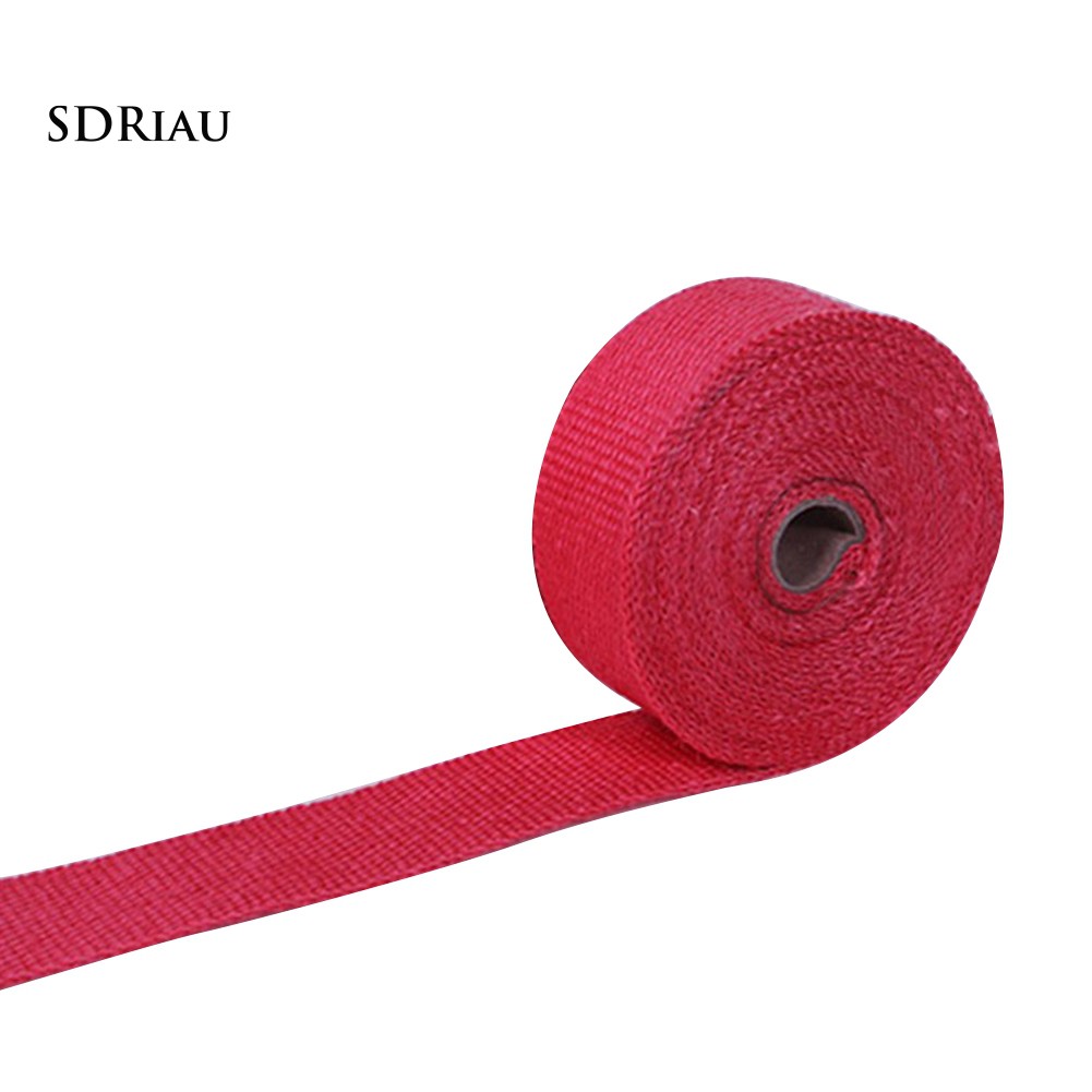 Cuộn Dây Cách Nhiệt Quấn Ống Pô Xe Hơi Kèm 4 Dây Thép