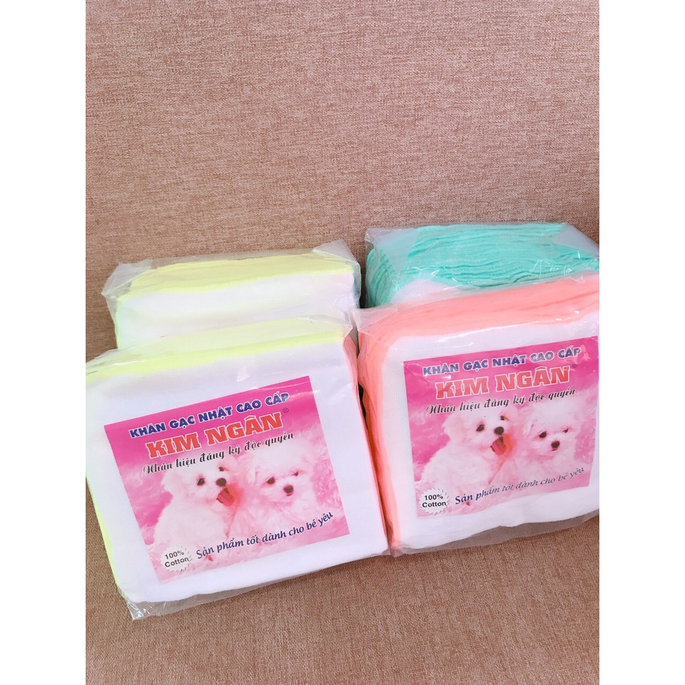 - Set 10 khăn sữa gạc nhật 4 lớp cao cấp Kim Ngân