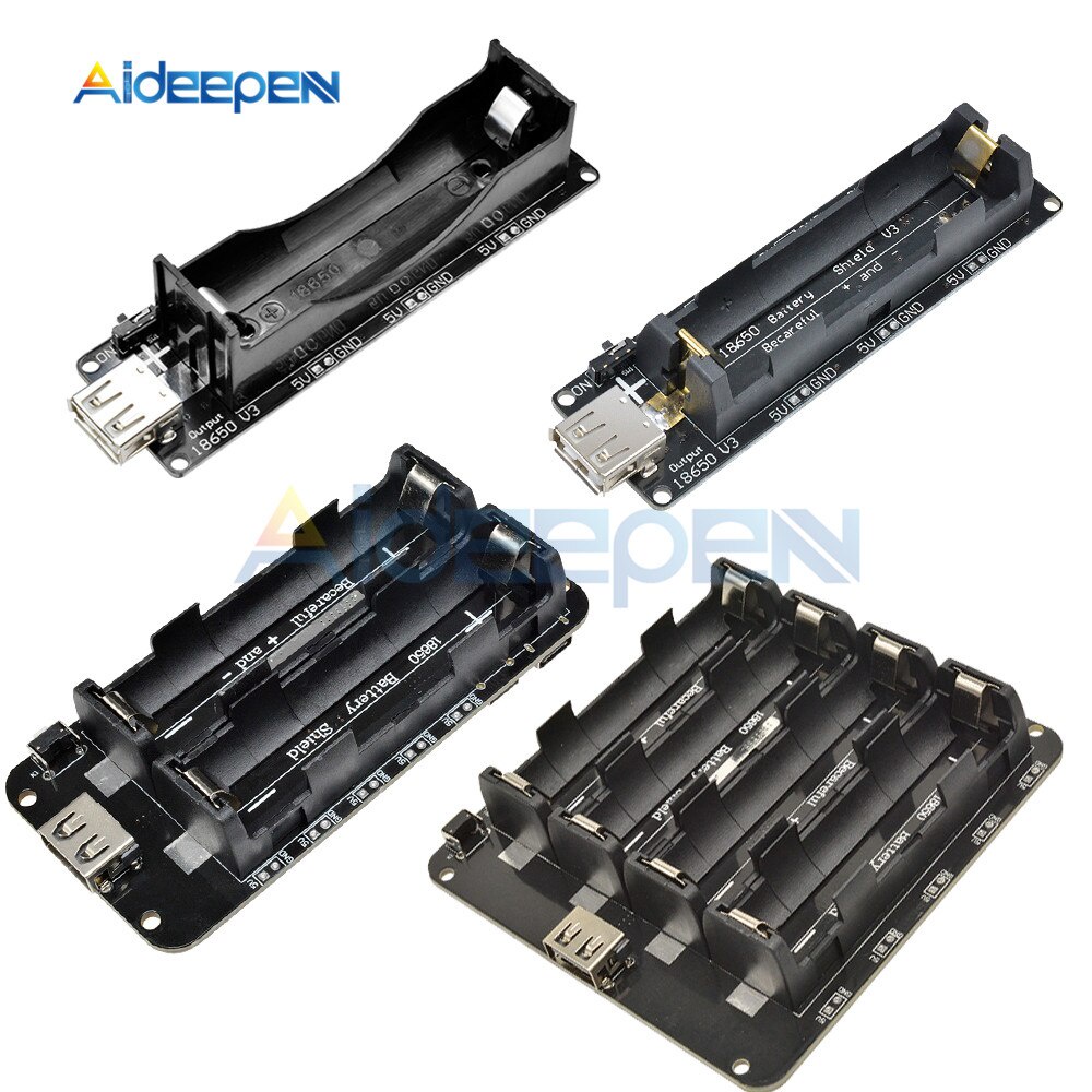 Mô Đun Mở Rộng Pin Lithium 1 2 4x18650 V3 V8 V9 5v / 3a 3v / 1a Micro Usb Cho Arduino Esp32 Esp8266