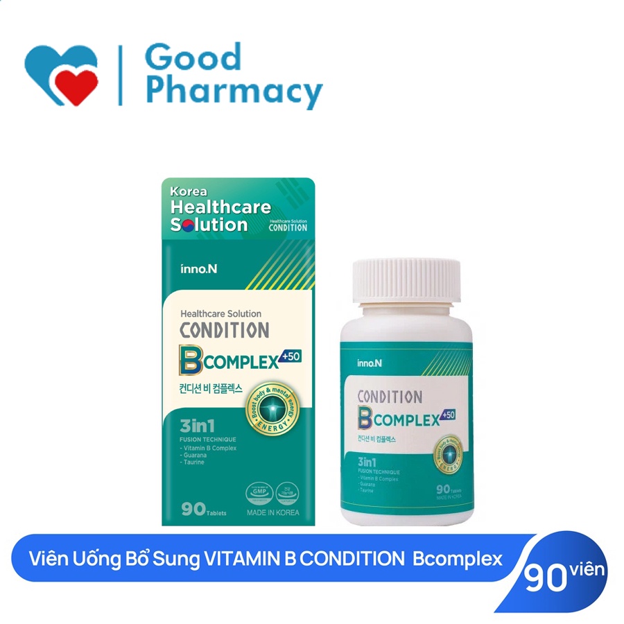 Condition B Complex Viên uống bổ sung các Vitamin nhóm B cho cơ thể Hộp 90 viên