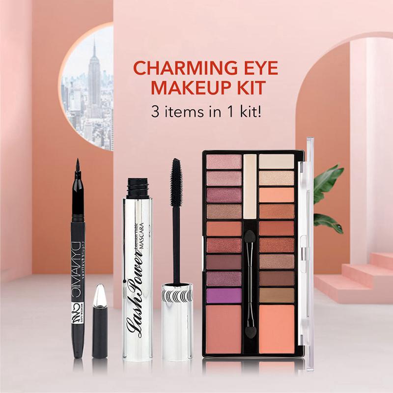 Bộ Bảng Phấn Mắt Menow 20 Màu Kèm Bút Kẻ Mắt Và Mascara Màu Đen Tiện Dụng