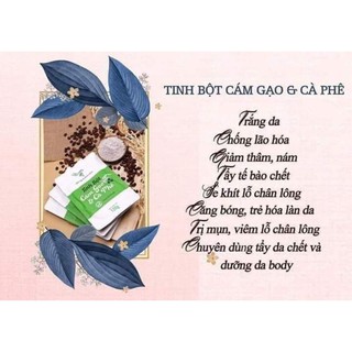 3 gói Tinh bột Cám gạo cà phê