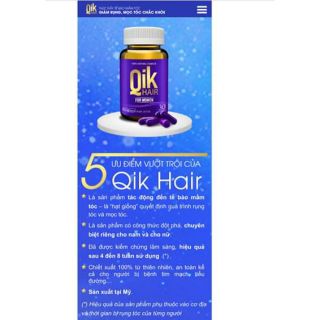 Qik hair for women - hàng chính hãng USA