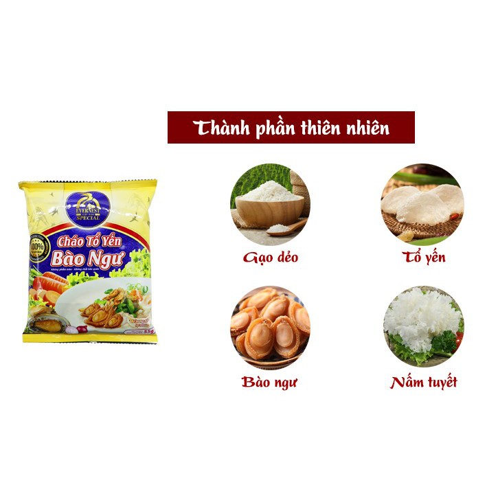 CHÁO TỔ YẾN BÀO NGƯ EVERNEST SPECIAL / VINNEST SPECIAL 30 gói