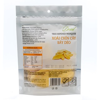 Xoài chín cây sấy dẻo Ohla - 100g