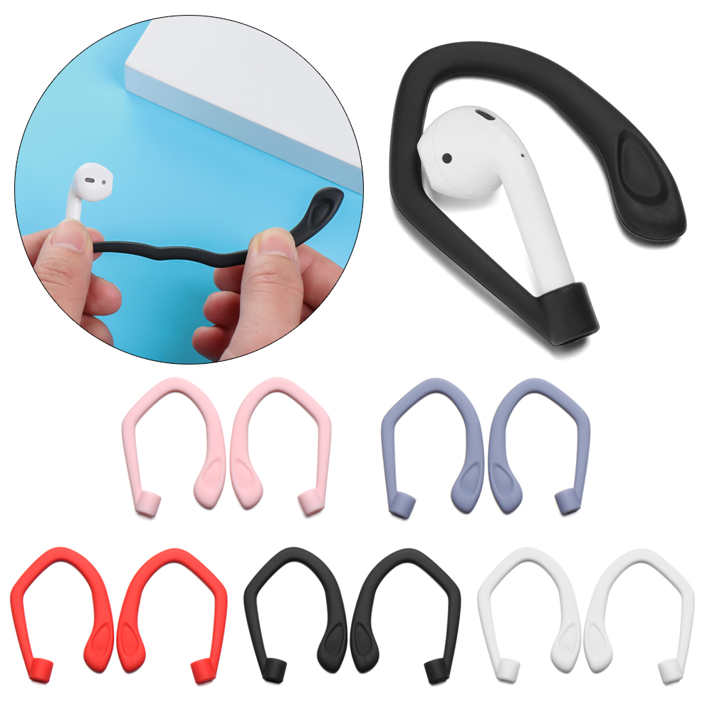 Phụ kiện móc tai nghe chống mất bằng silicone mềm thiết kế nhẹ (nhiều màu)