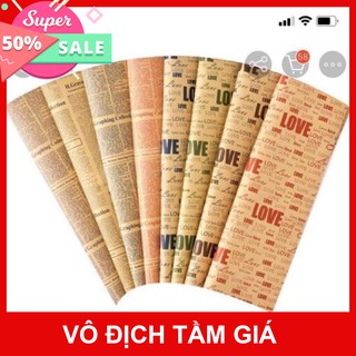Giấy báo gói hoa, bọc vở, bọc quà khổ 50*70 dày dặn, vintage