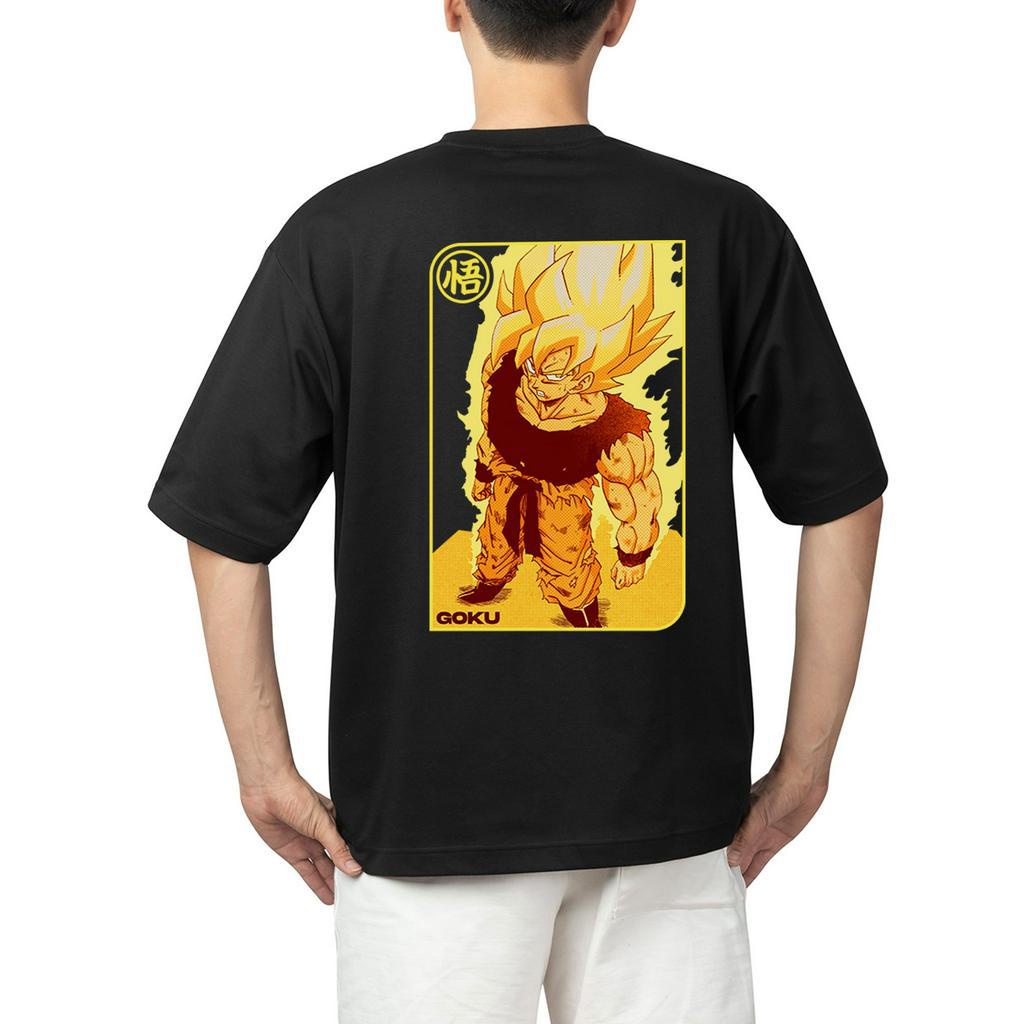 Áo Thun Songoku HAVANA Form Rộng In Hình Anime Dragon Ball Vải Cotton Nam Nữ Unisex Mã 170