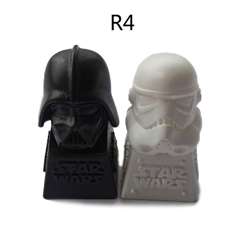 Phụ kiện bàn phím bằng nhựa có đèn nền RGB phong cách Star Wars