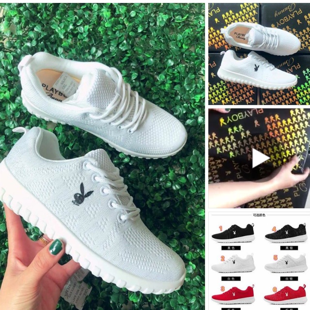 giày playboy dệt