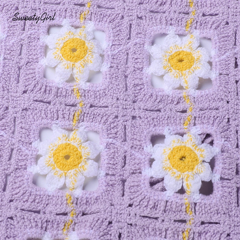 Áo Hai Dây Hở Lưng Thêu Hoa Màu Sắc Tương Phản Quyến Rũ Dành Cho Nữ 2022