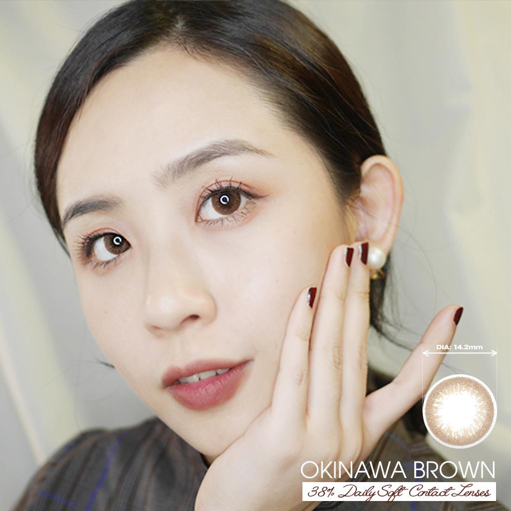 Kính áp tròng màu dùng 1 ngày eye secret contact lens-okinawa brown - ảnh sản phẩm 5