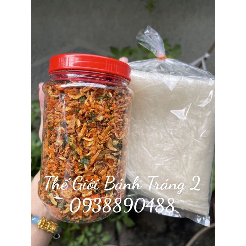 Đồ Ăn vặt Muối tôm Hành Phi 200gr