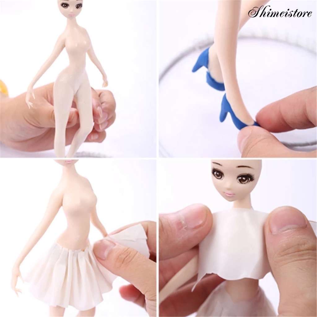 Khuôn Silicone Làm Bánh / Sô Cô La Hình Đầu Búp Bê DIY 5