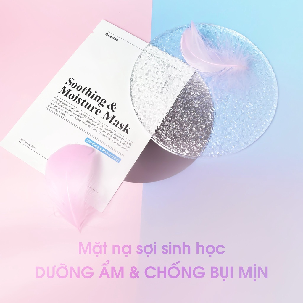 Dr.Esthé Soothing & Moisture Mask Mặt Nạ Cấp Ẩm Kháng Bụi Mịn Thanh Lọc Da
