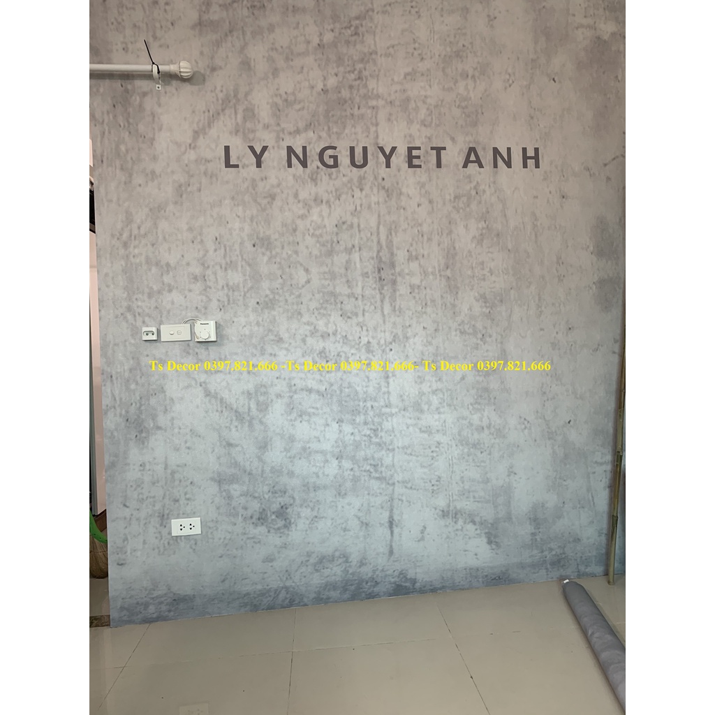 Phông nền màu xi măng xám tiệm tóc,spa,nail in nhiều nhất
