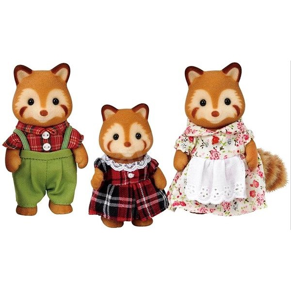 Sylvanian Families Gia Đình Gấu Trúc Đỏ Red Panda Family