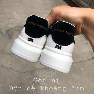 [Tặng box, bill] Giày MCQ độn đế gót nỉ bản cao cấp