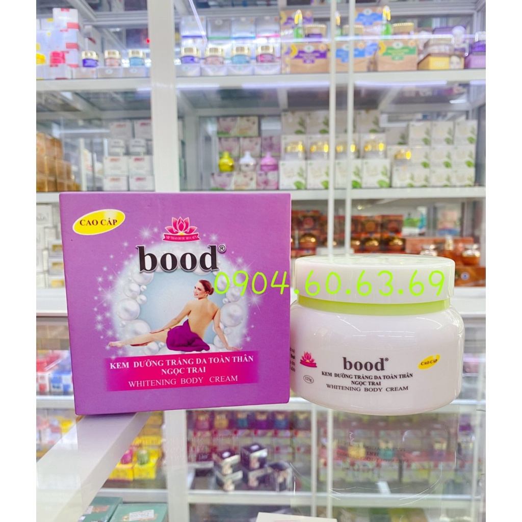 Kem Dưỡng Trắng Da Toàn Thân Ngọc Trai Body BOOD 125g Thảo Dược Hoa Sen