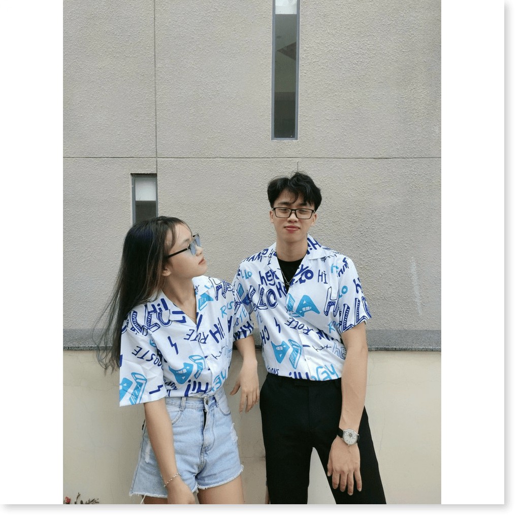 ÁO SƠ MI NAM NỮ,THIẾT KẾ HỌA TIẾT SIÊU NGẦU,ĐẶC BIỆT LÀ CHẤT LIỆU VÃI THOÁNG MÁT  THỜI TRANG KME.STORE