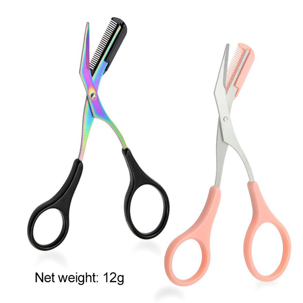 Set 2 / 4 / 6 Kéo Tỉa Lông Mày Làm Đẹp Kèm Lược Tiện Dụng