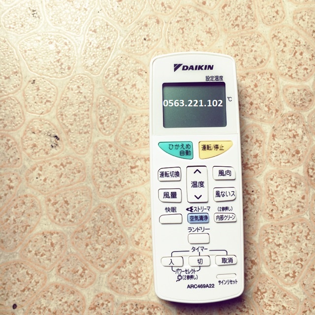 Remote Máy Lạnh Daikin Nhật Ngắn ARC469A22 - 🎁TẶNG KÈM PIN, BẢO HÀNH ĐỔI MỚI🎁