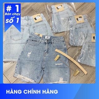 Quần jeans ngố rách gấu