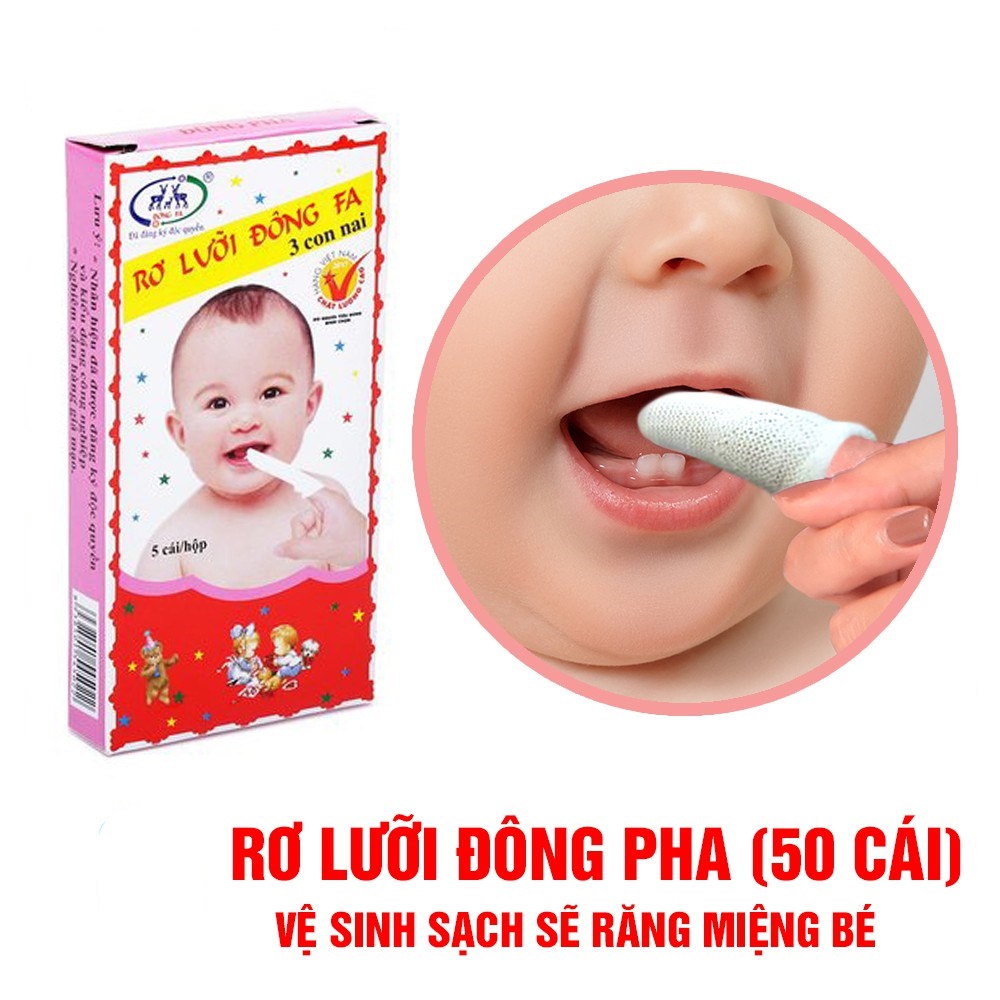 Gạc rơ lưỡi Đông Pha đã tiệt trùng (50 chiếc)