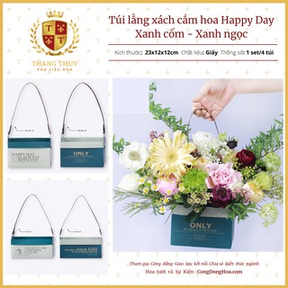 Túi xách đựng hoa happy day