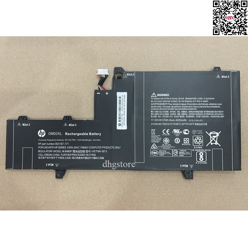 Pin laptop HP EliteBook X360 1030 G2 OM03XL HSTNN-IB70