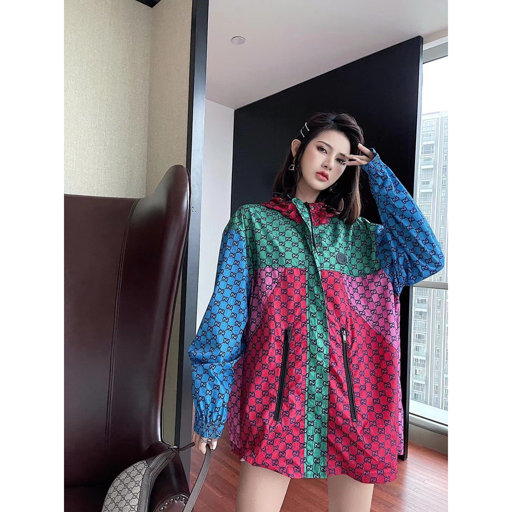 [Babe I'm Real] Áo Jacket Gucci Multicolor FW21 ( Full Tag, mac,... ) | BigBuy360 - bigbuy360.vn