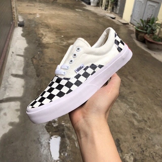 Giày thể thao nam nữ Vans car - giày Vans caro buộc dây siêu cấp Full Box