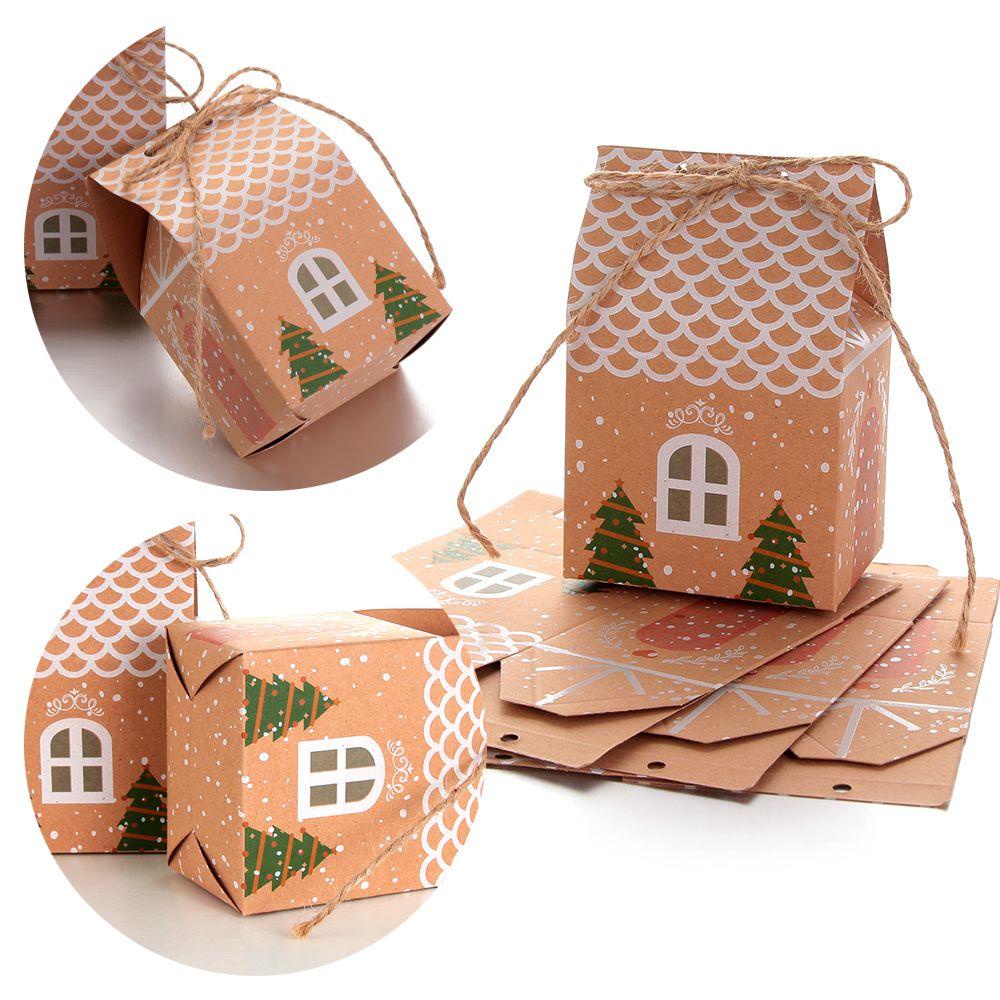 Bộ 5 Giá Đỡ Bánh Quy Hình Ngôi Nhà Dùng Trang Trí Dịp Giáng Sinh
