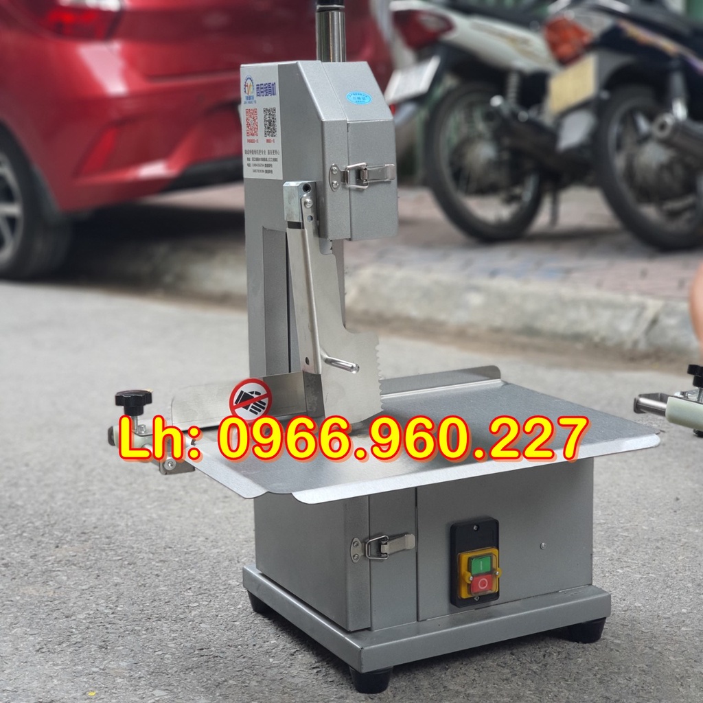 Máy thái thịt đông lạnh, máy cưa xương ống, xương bò, xương lợn