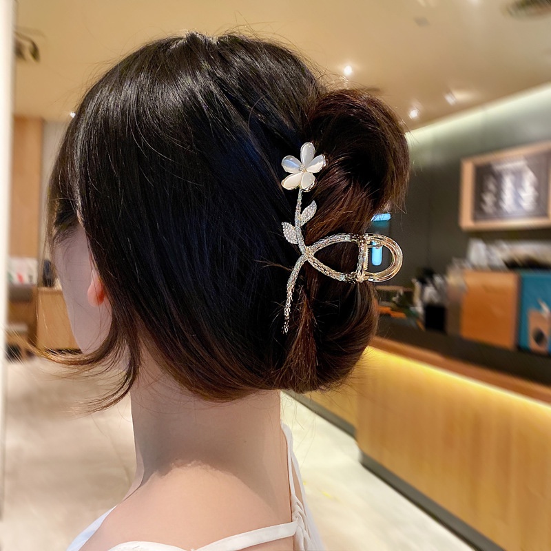 Kẹp Tóc Kim Loại Hình Hoa Màu Vàng Thời Trang Mùa Hè Cho Nữ dreamdiary