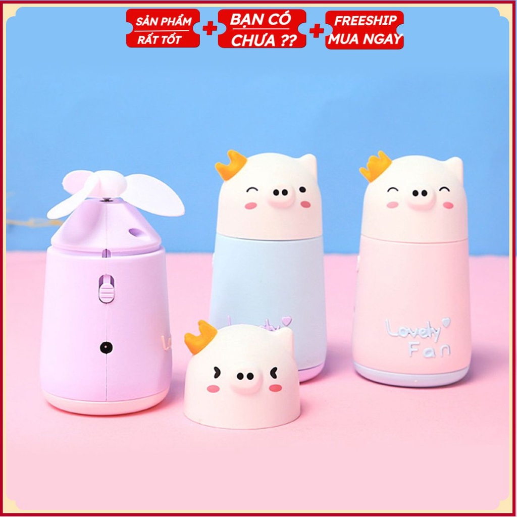 Quạt Sạc Cầm Tay Tai Thỏ Cool (Giao Mẫu Ngẫu Nhiên)