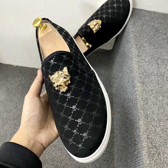Giày Lười nam đính đầu hổ vàng PLP cực đẹp | BigBuy360 - bigbuy360.vn