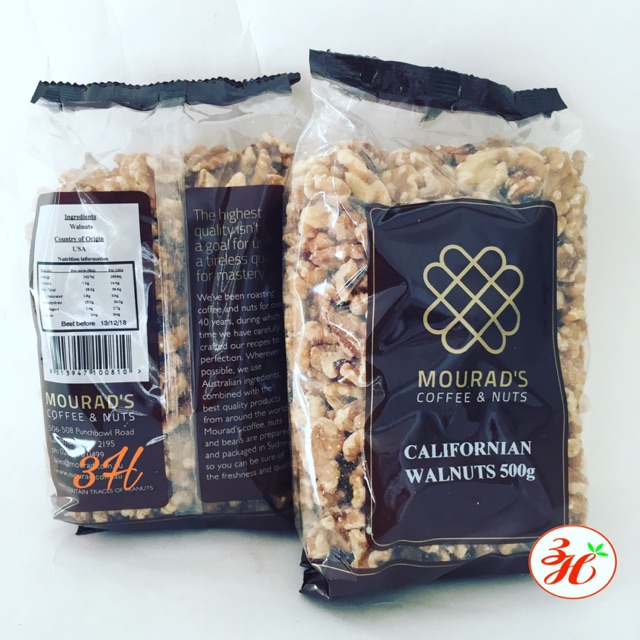 Hạt óc chó tách vỏ Mourad's tui 500g date T3/23 - Úc