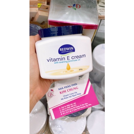 Kem dưỡng da mềm mịn REDWIN Vitamin E Cream 300g
