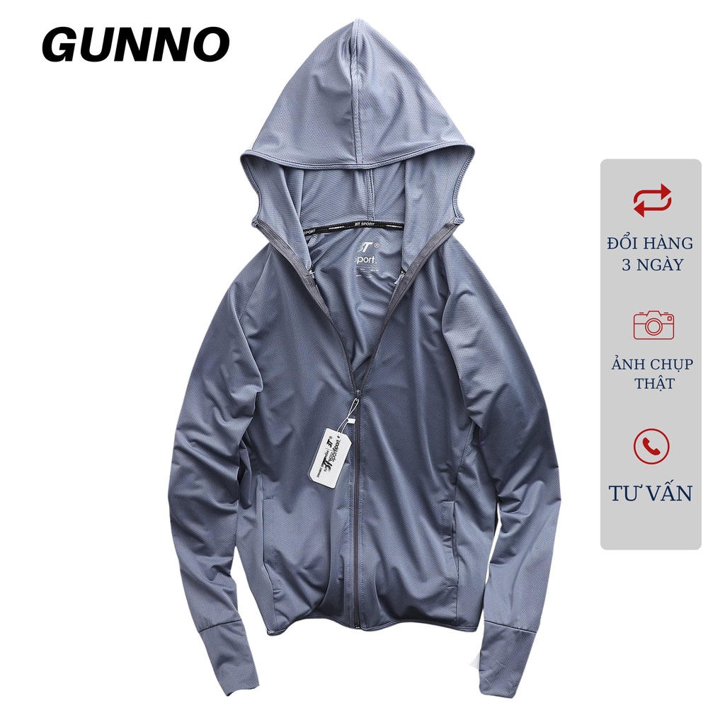 Áo chống nắng nam nữ GUNNO chống tia UV thông hơi thoáng mát vải mát lạnh