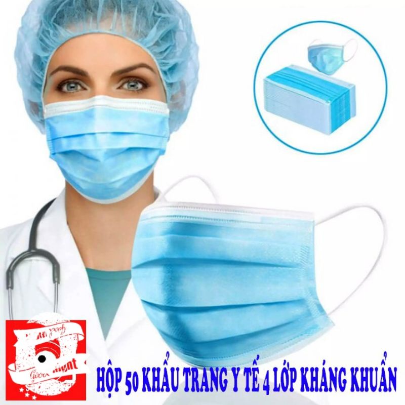 Hộp Khẩu Trang Y Tế 4 Lớp Cao Cấp