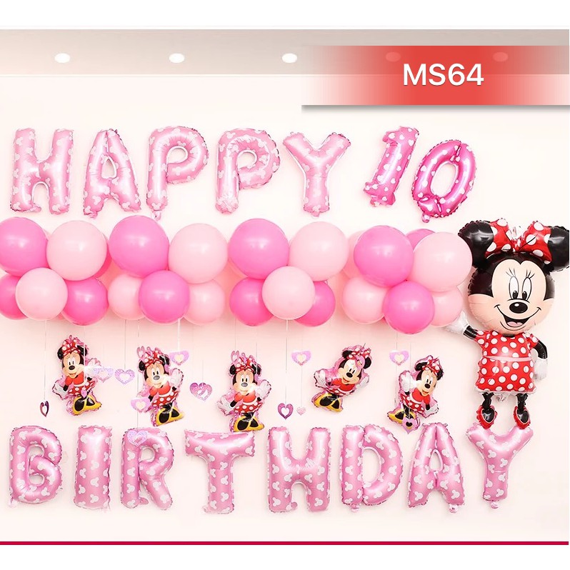 Set bóng sinh nhật hình Mickey (MS64)