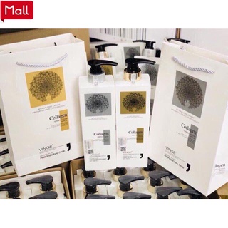 Cặp Dầu Gội Xả Collagen Vinge 1000ML | Hàng Chính Hãng|Freeship toàn quốc Ⓒ 79 _Shopee Mall