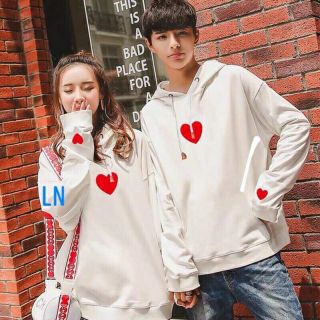 áo đôi thu đông trái tim đỏ