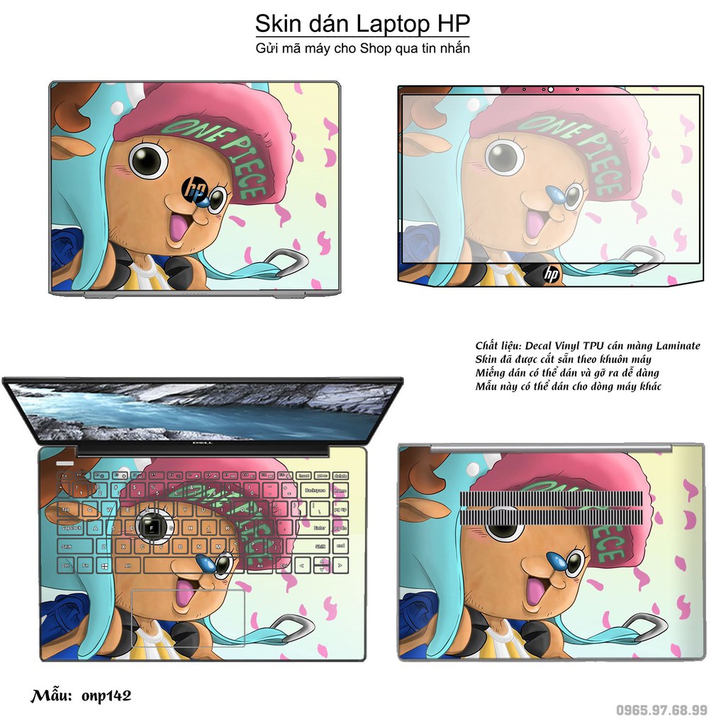 Skin dán Laptop HP in hình One Piece _nhiều mẫu 17 (inbox mã máy cho Shop)