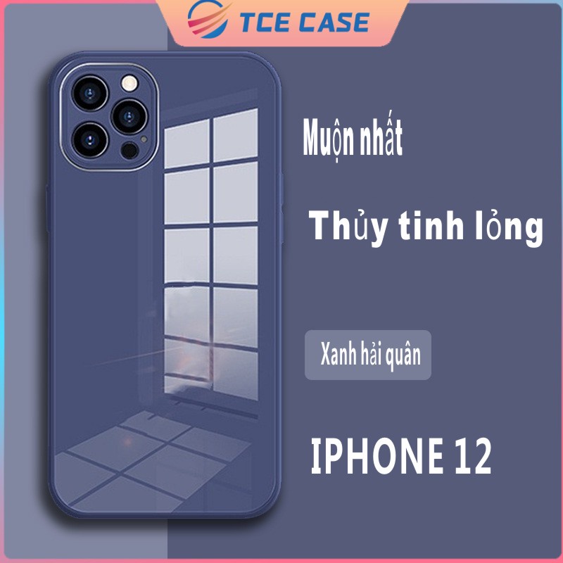 Ốp lưng iphone Vỏ thủy tinh lỏng cạnh thẳng Apple13 / 13pro / 13promax 7/7plus/8/8plus/x/xr/xs/11/12/pro/max - Tce acces