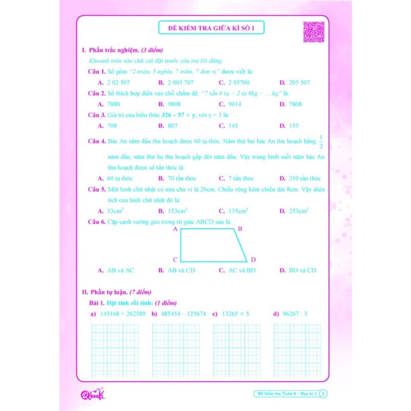 Sách - Combo 4 cuốn Bài Tâp Tuần và Đề Kiểm Tra Toán - Tiếng Việt Lớp 4- Học Kì 1 (4 cuốn)